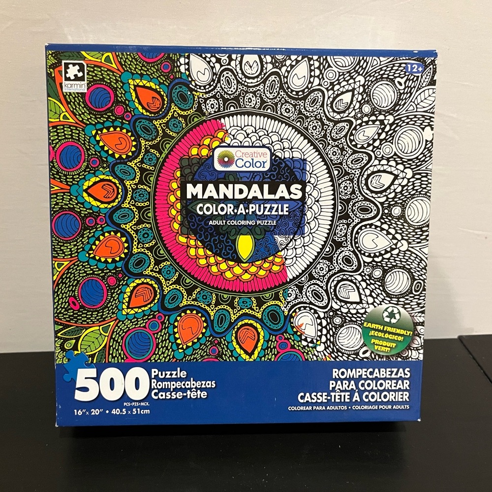 Mandala Color A Puzzle - 500 Pieces